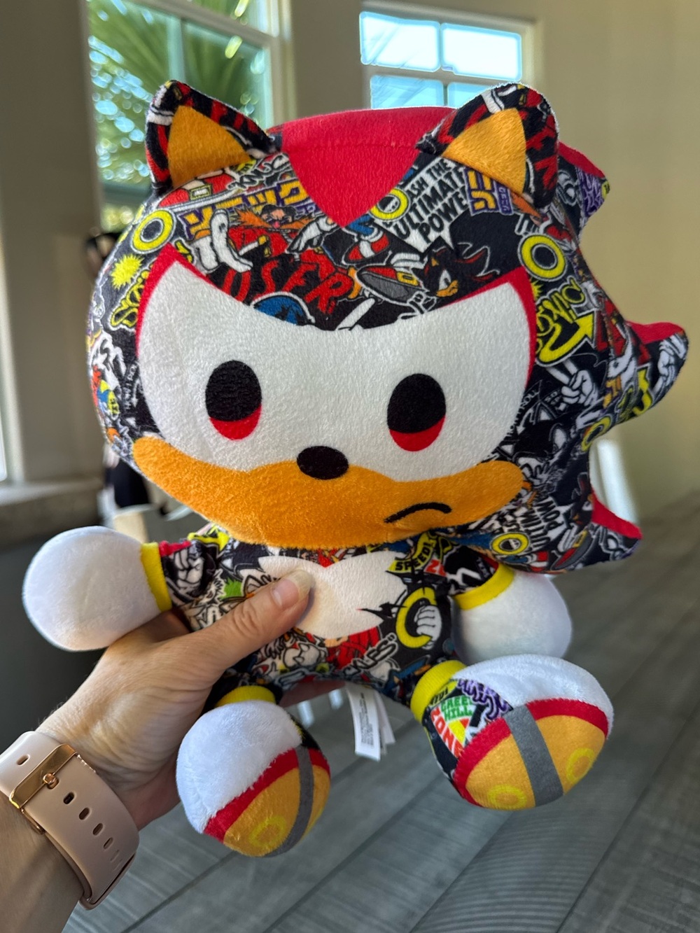 Shadow Sticker Bomb Plush Sonic The Hedgehog - Go Sega Plush Toy